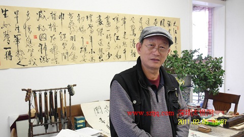 深圳知名书法家赠“拳魂”给魏勰老师