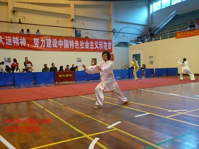 深圳市青少年武术比赛在市工人文化宫举行