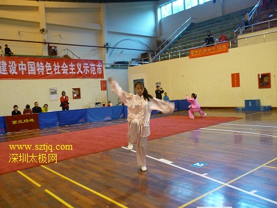 深圳市青少年武术比赛在市工人文化宫举行